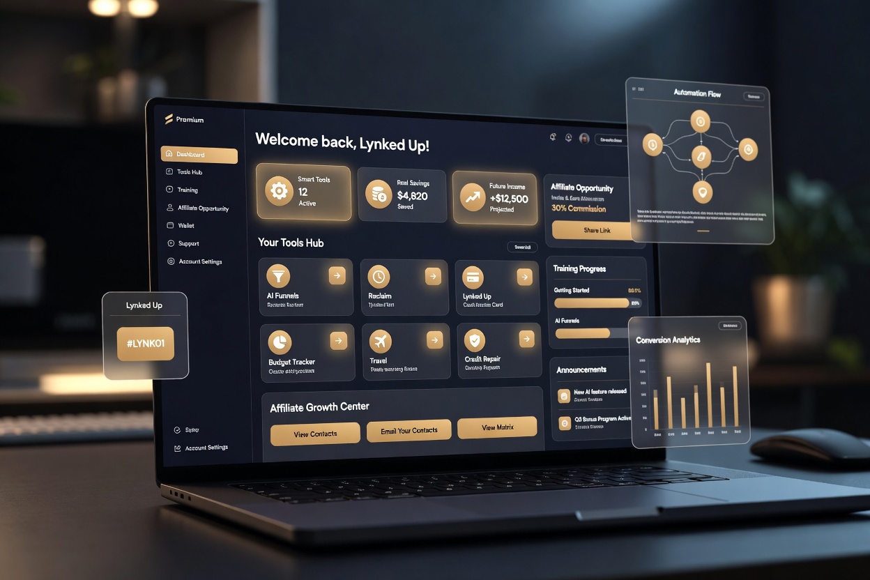 Lynked Up dashboard preview